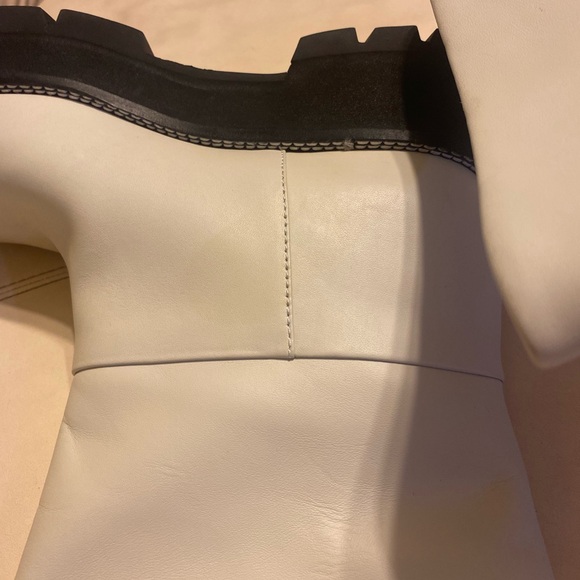 NEW $700 PHILLIP LIM 3x1 KATE  WHITE BLACK Lug Sole Tube Boot 10 41 LEATHER HOT - Picture 9 of 17